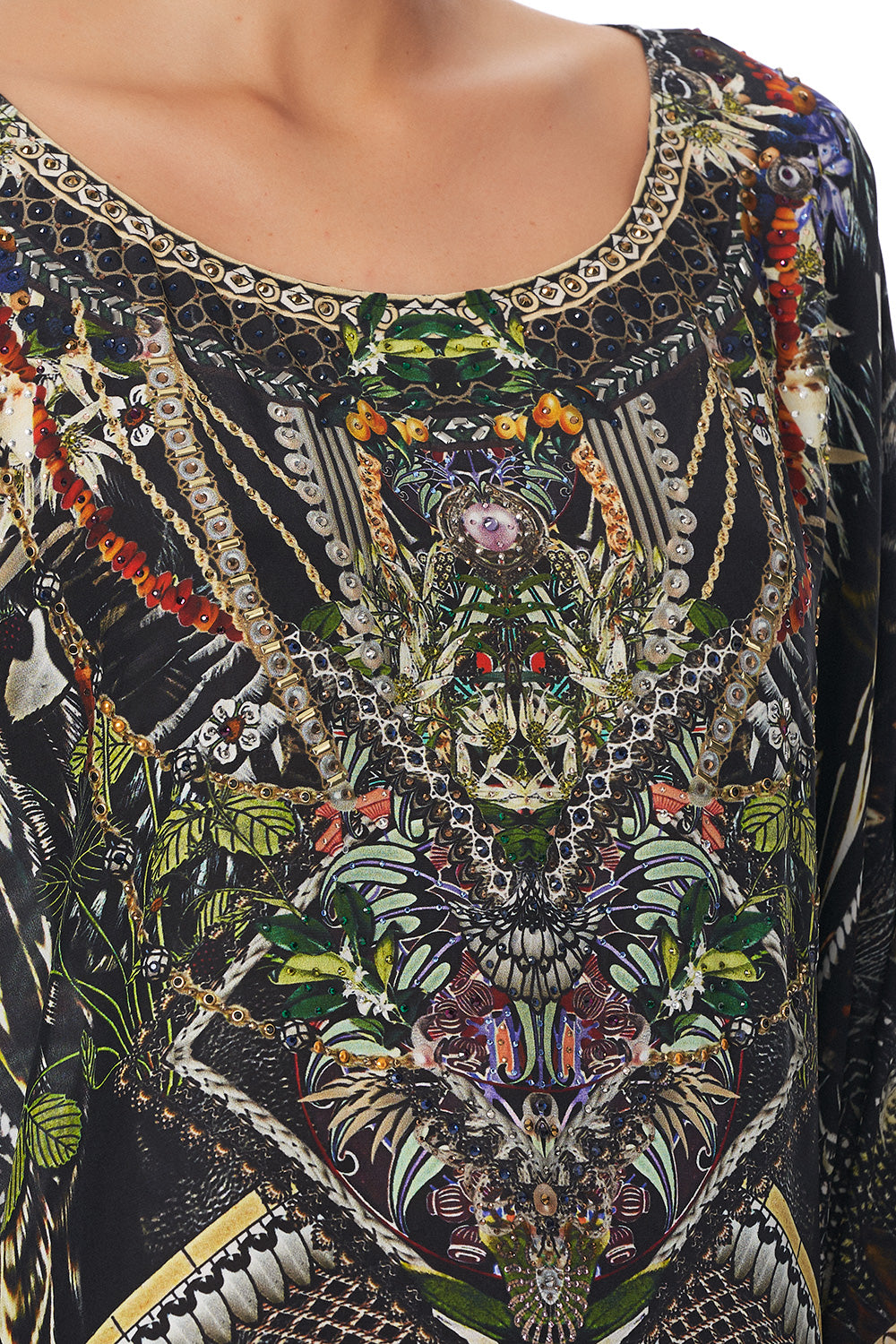 SCOOP BACK HEM DRESS BOTANICAL CHRONICLES