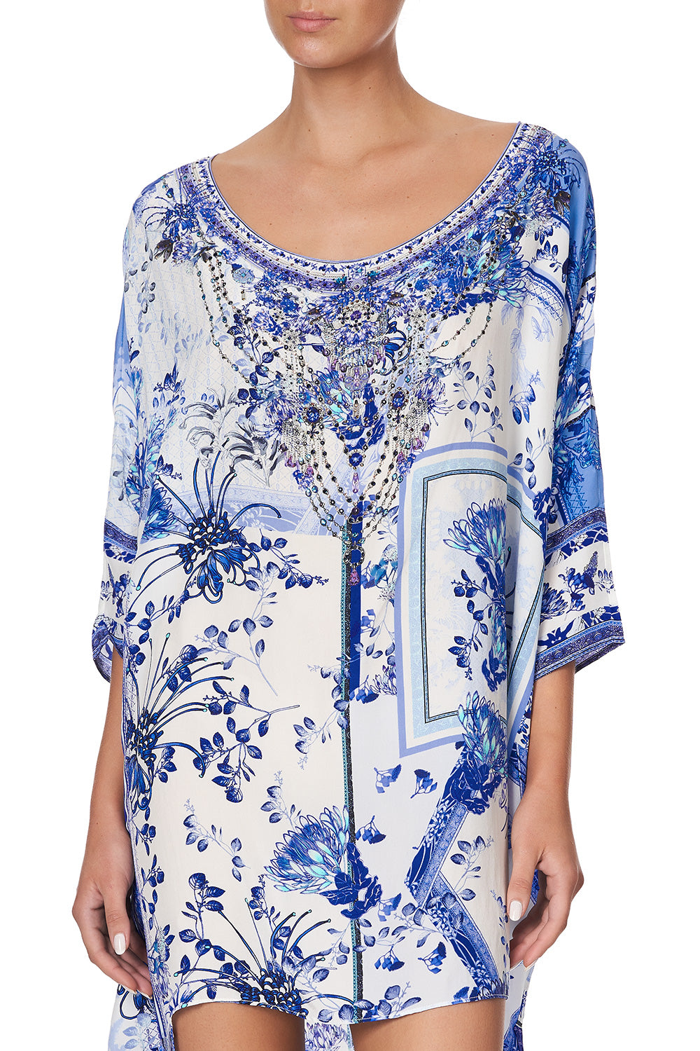 SCOOP BACK HEM DRESS CARDS FROM THE COAST