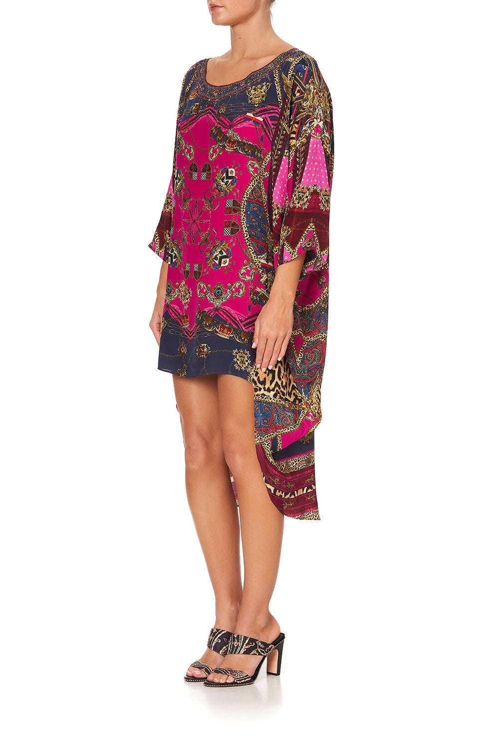 SCOOP BACK HEM DRESS DINING HALL DARLING