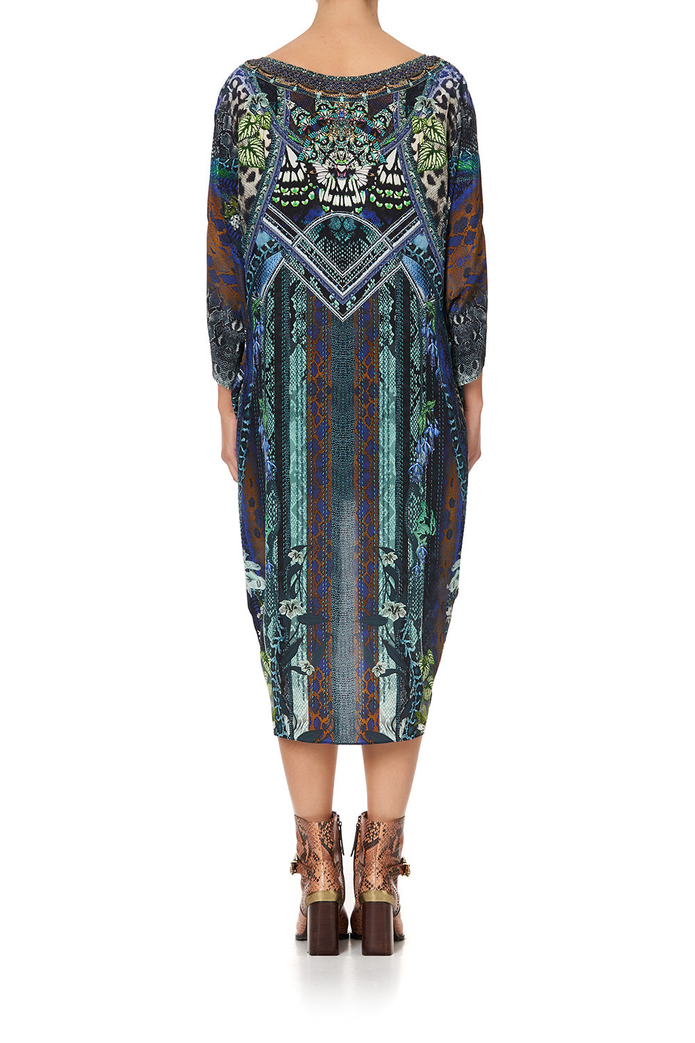 SCOOP BACK HEM DRESS KOMODO QUEEN