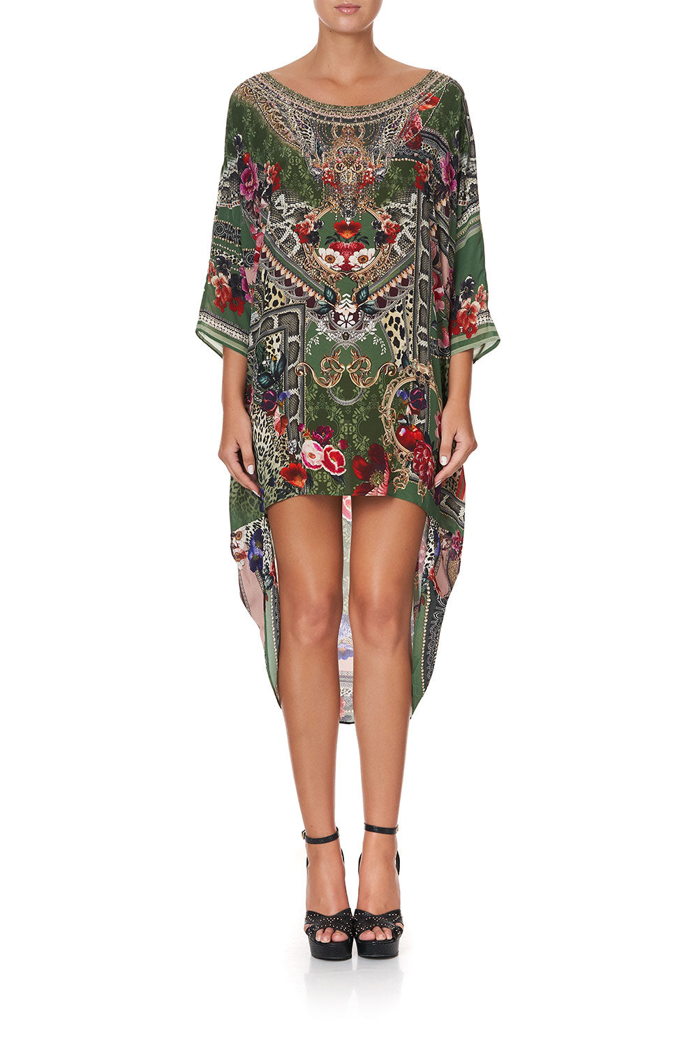 SCOOP BACK HEM DRESS TALES OF TIME