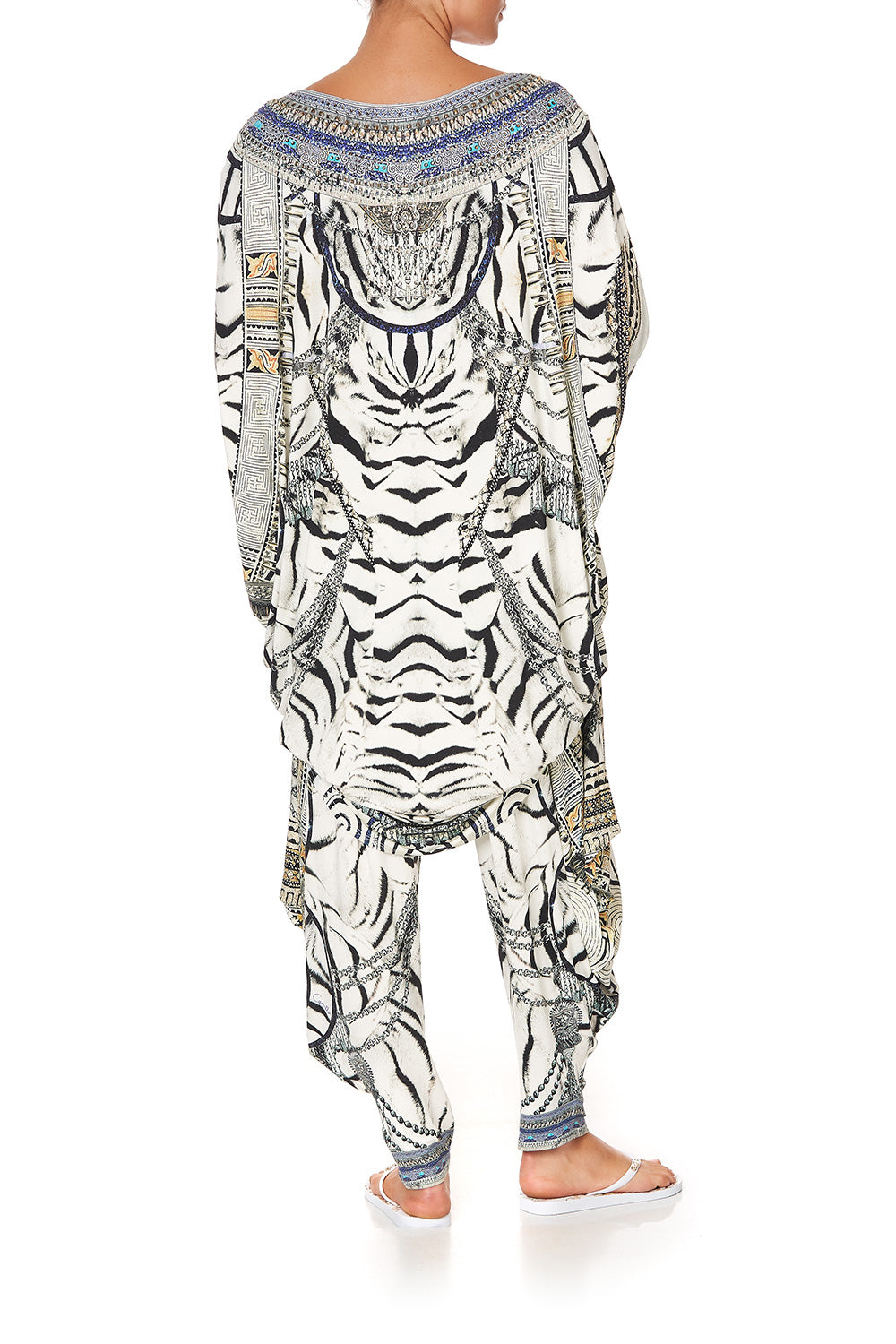 SCOOP BACK HEM LOUNGE DRESS WILD BELLE