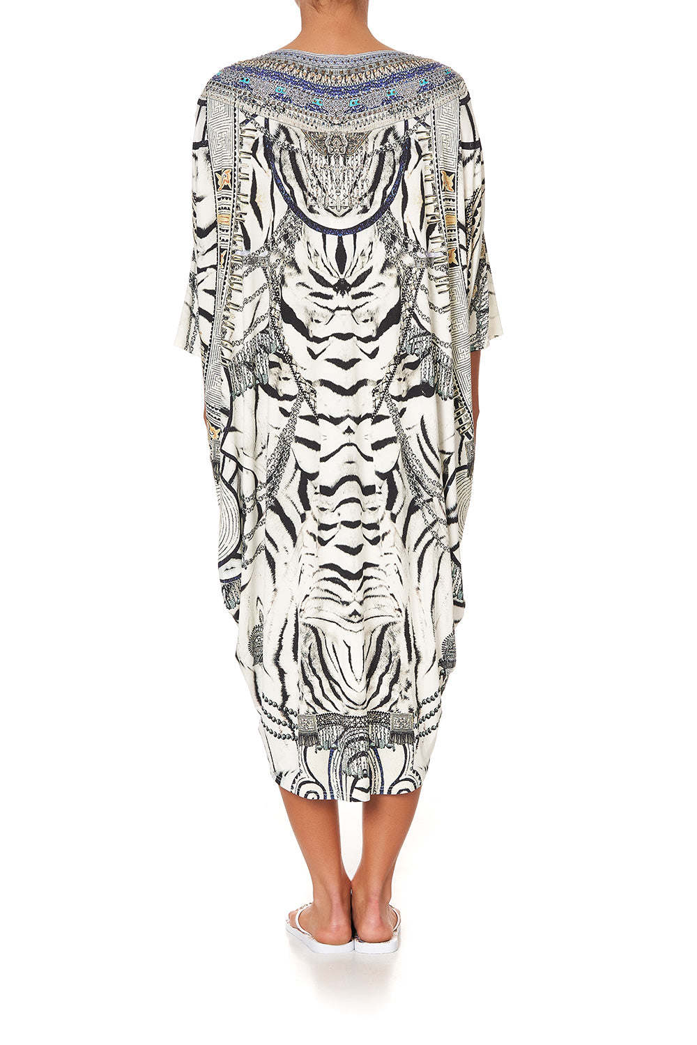 SCOOP BACK HEM LOUNGE DRESS WILD BELLE