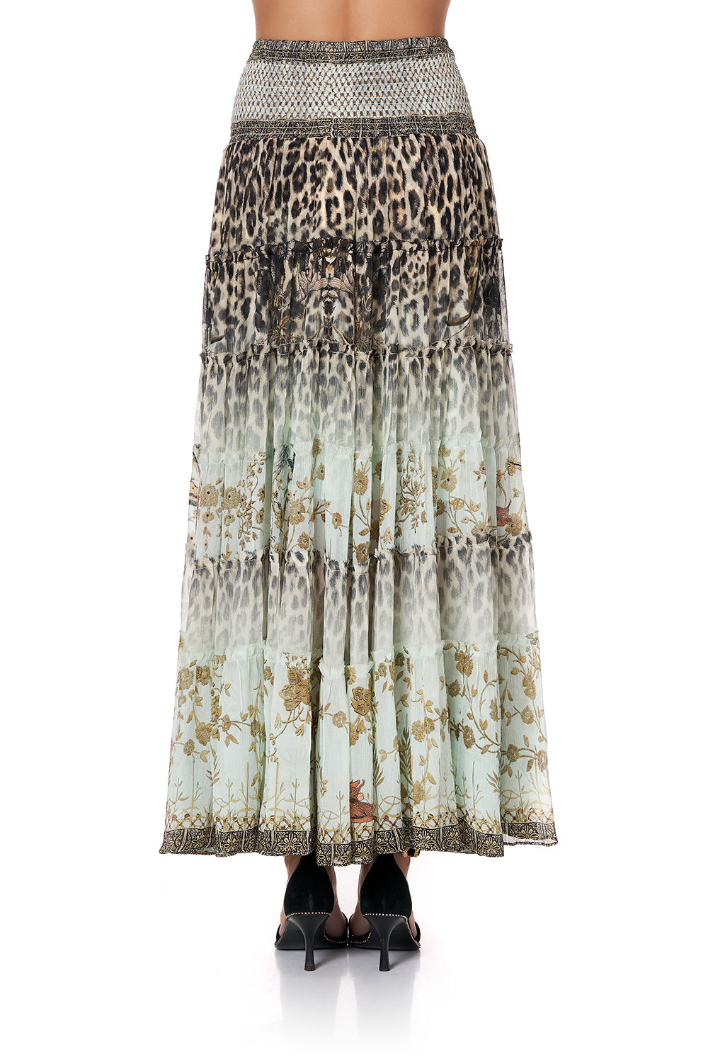 SHEER TIERED MAXI SKIRT NOMADIC NYMPH