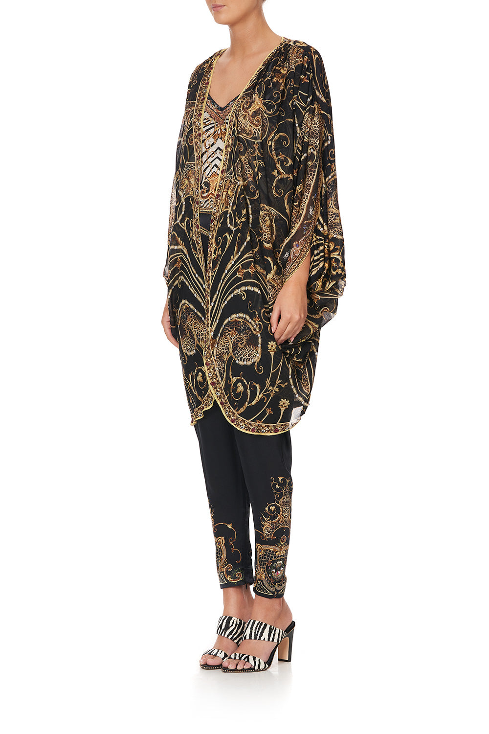 SHORT GATHERED LAYER WITH DRAPED SHOULDER STUDIO 54