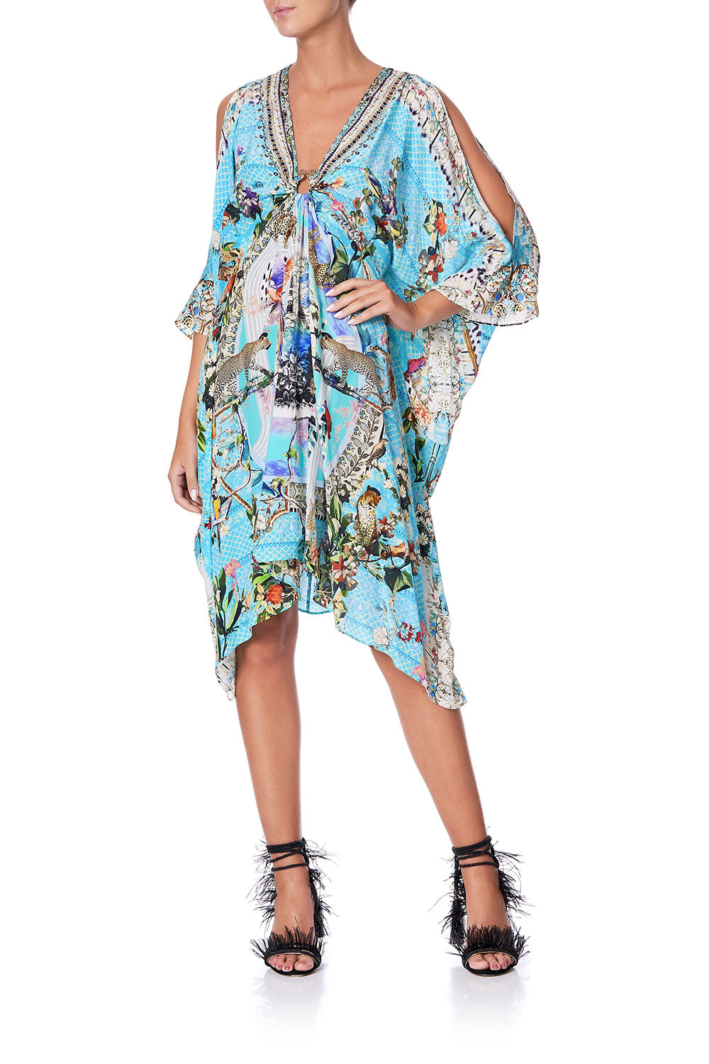 SHORT KAFTAN WITH HARDWARE GIRL FROM ST TROPEZ