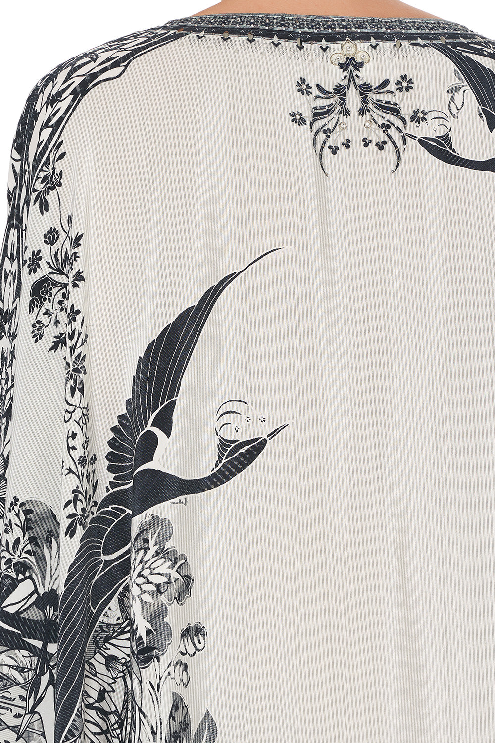 SHORT KAFTAN WITH CUFF SILVER LININGS