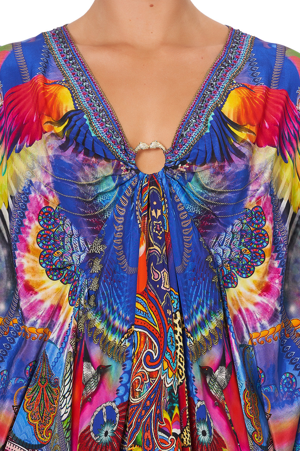 SHORT KAFTAN WITH HARDWARE PSYCHEDELICA