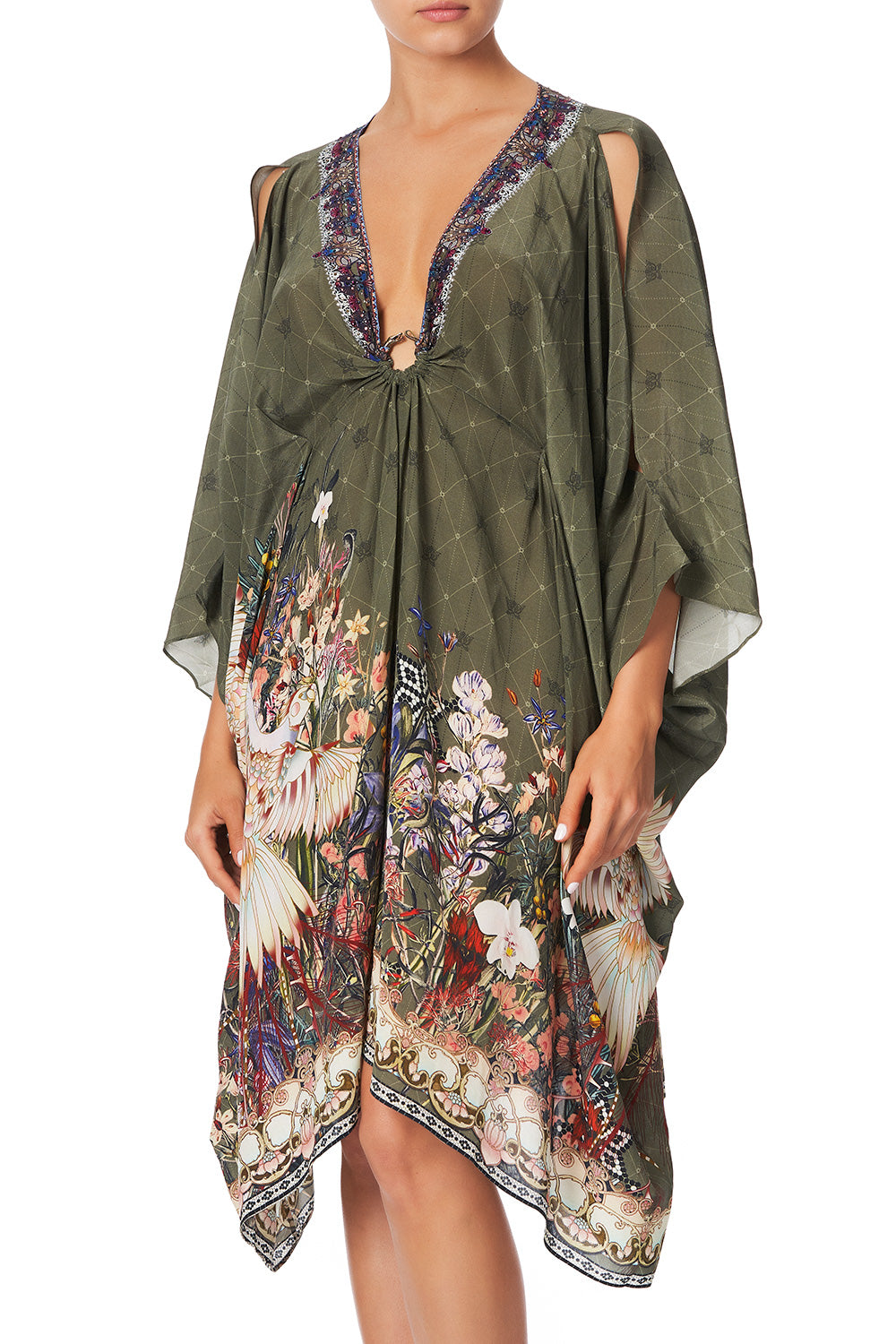 SHORT KAFTAN WITH HARDWARE WATCHFUL WINGS