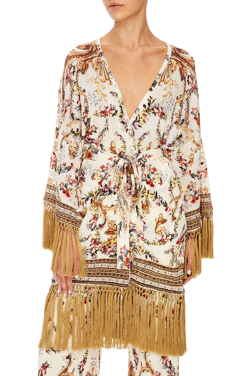 CAMILLA SHORT TASSEL WRAP OLYMPE ODE