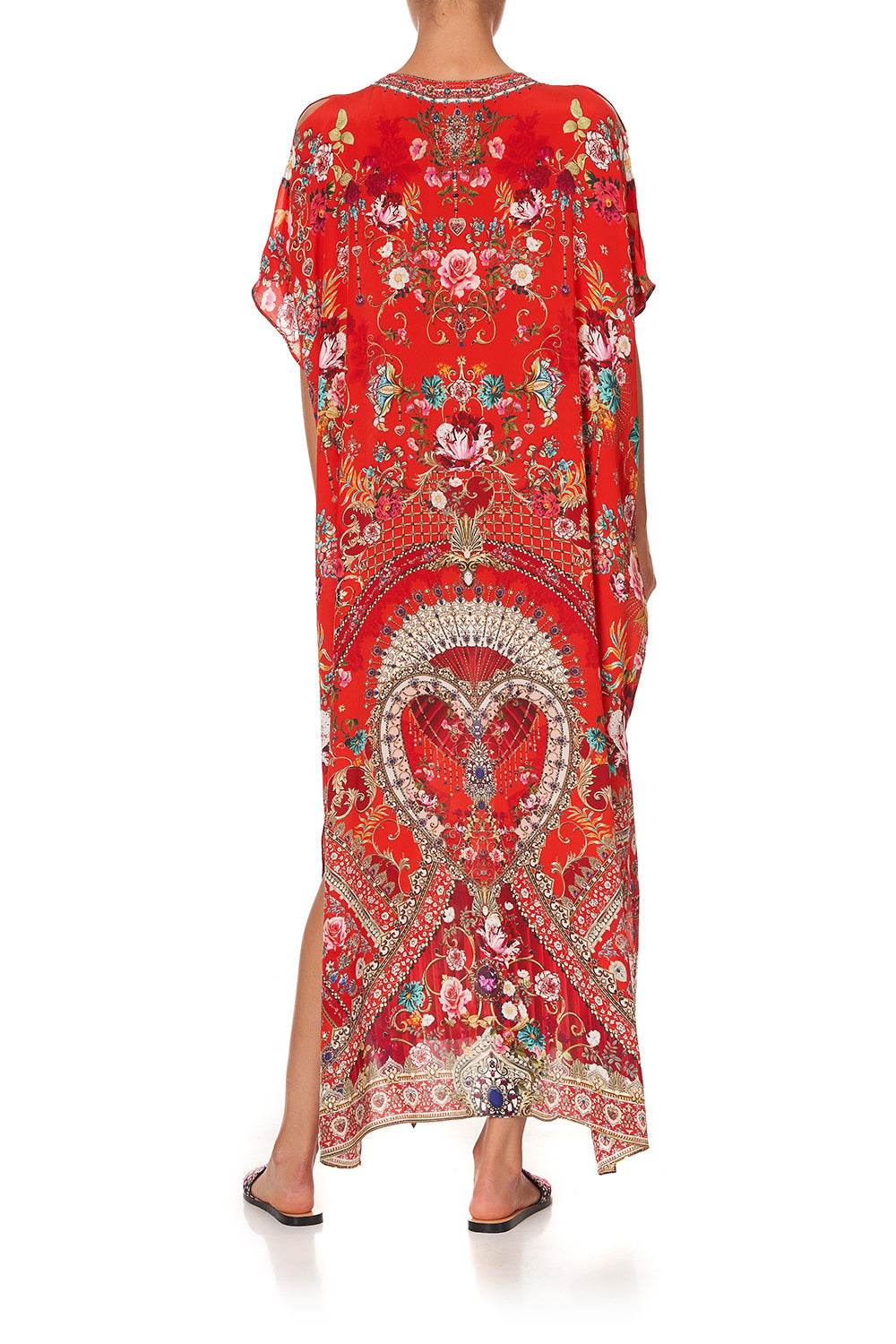 SLIM FIT KAFTAN WITH SPLIT CAMEOS CAN CAN