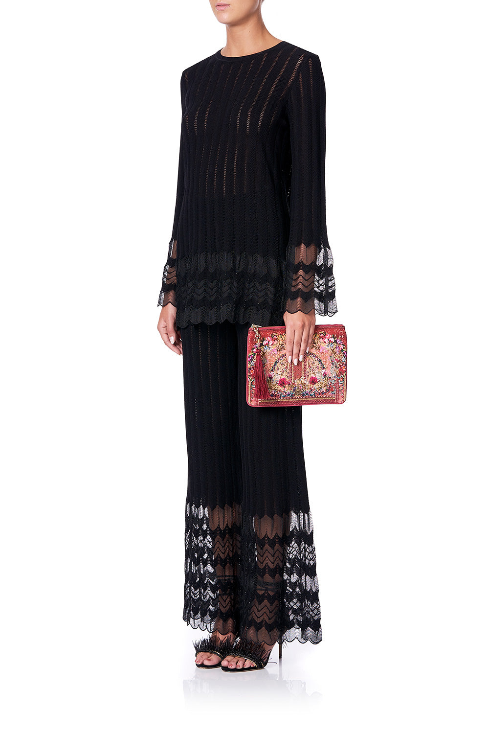 SMALL CANVAS CLUTCH LA BELLE