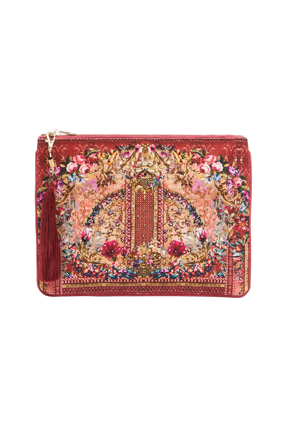SMALL CANVAS CLUTCH LA BELLE