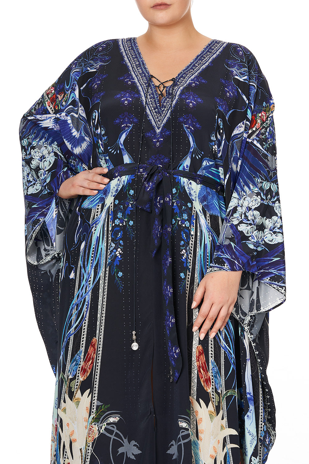 SPLIT HEM LACE UP KAFTAN MARE MYSTIQUE