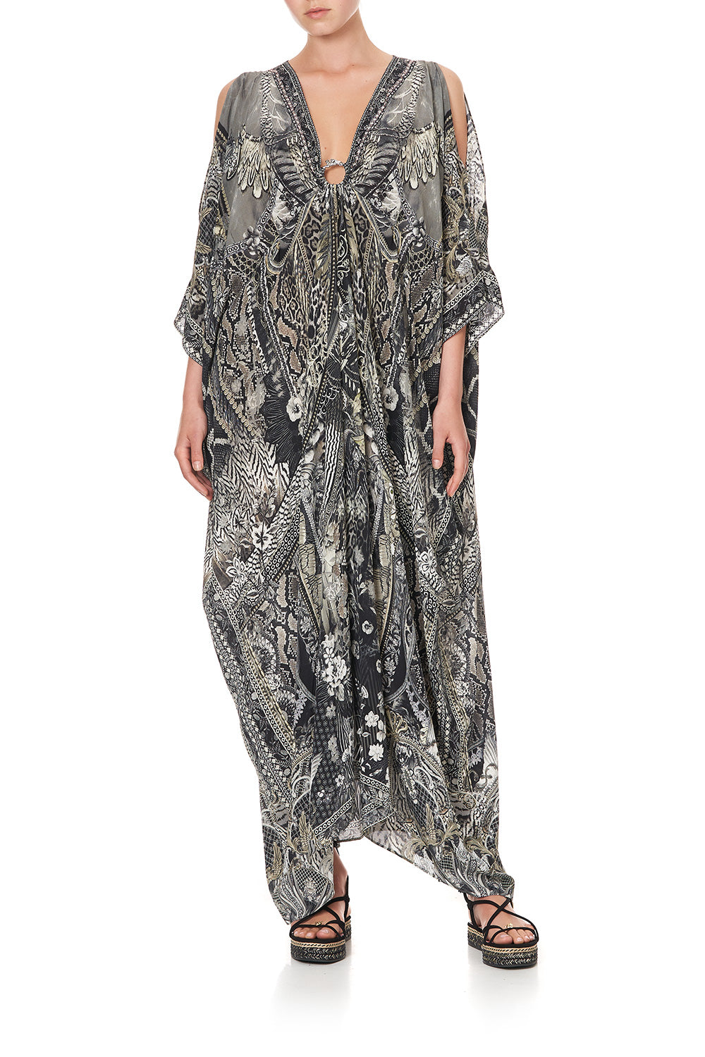 SPLIT SLEEVE KAFTAN WITH HARDWARE ONE TRIBE