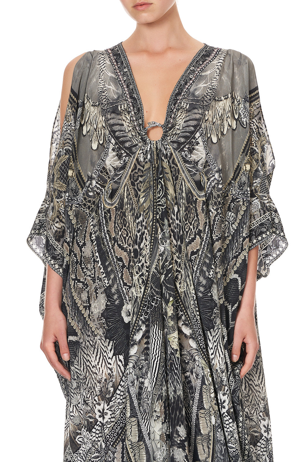 SPLIT SLEEVE KAFTAN WITH HARDWARE ONE TRIBE