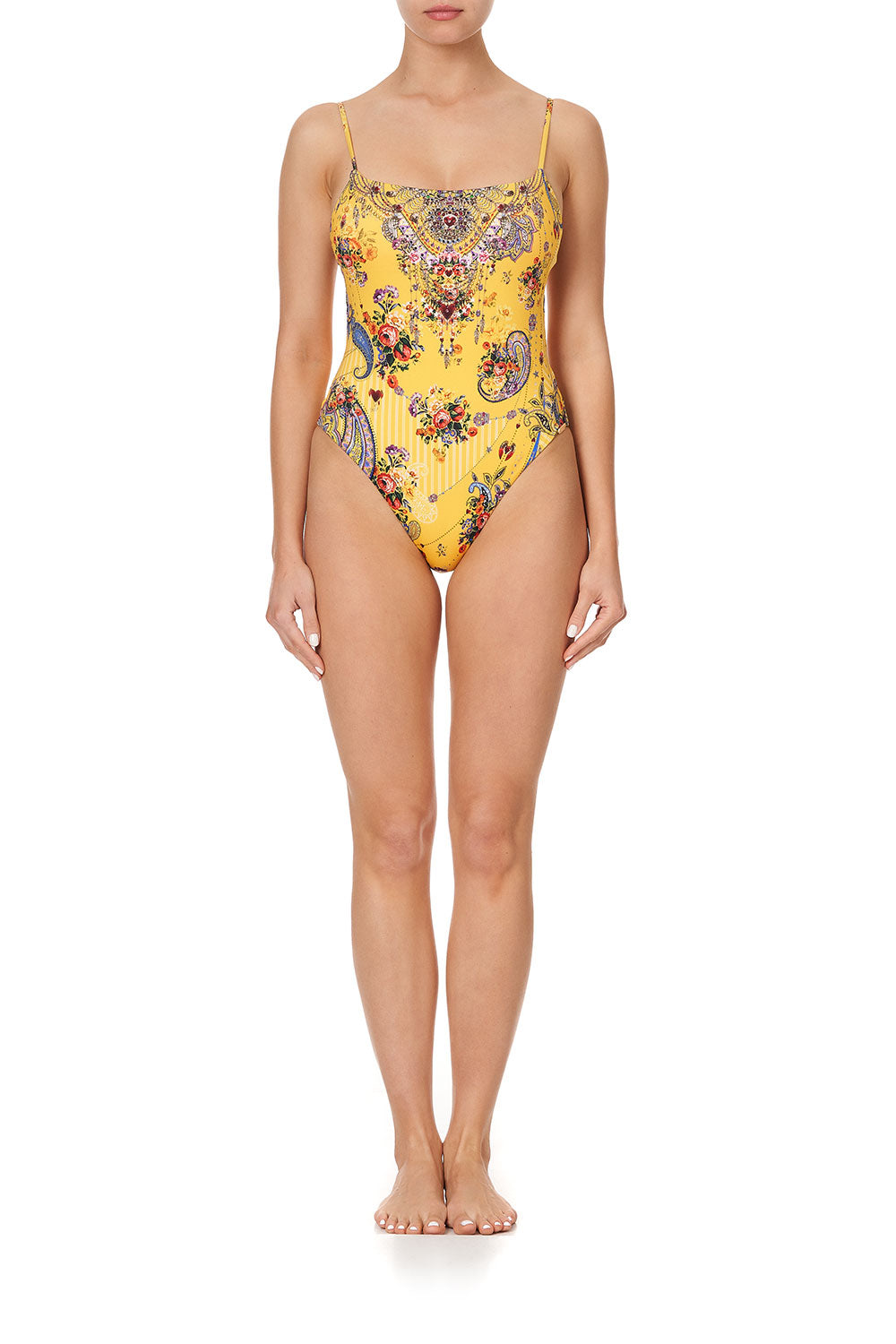 STRAIGHT NECK HIGH LEG ONE PIECE OWN MUSE