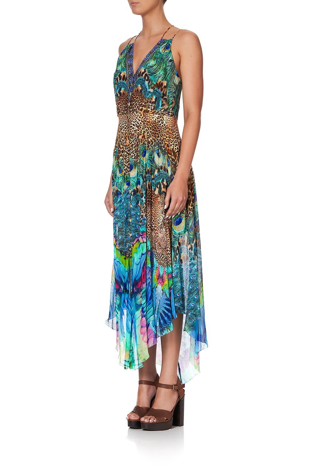 STRAP DRESS WITH SHAPED WAISTBAND MOTHER XANADU