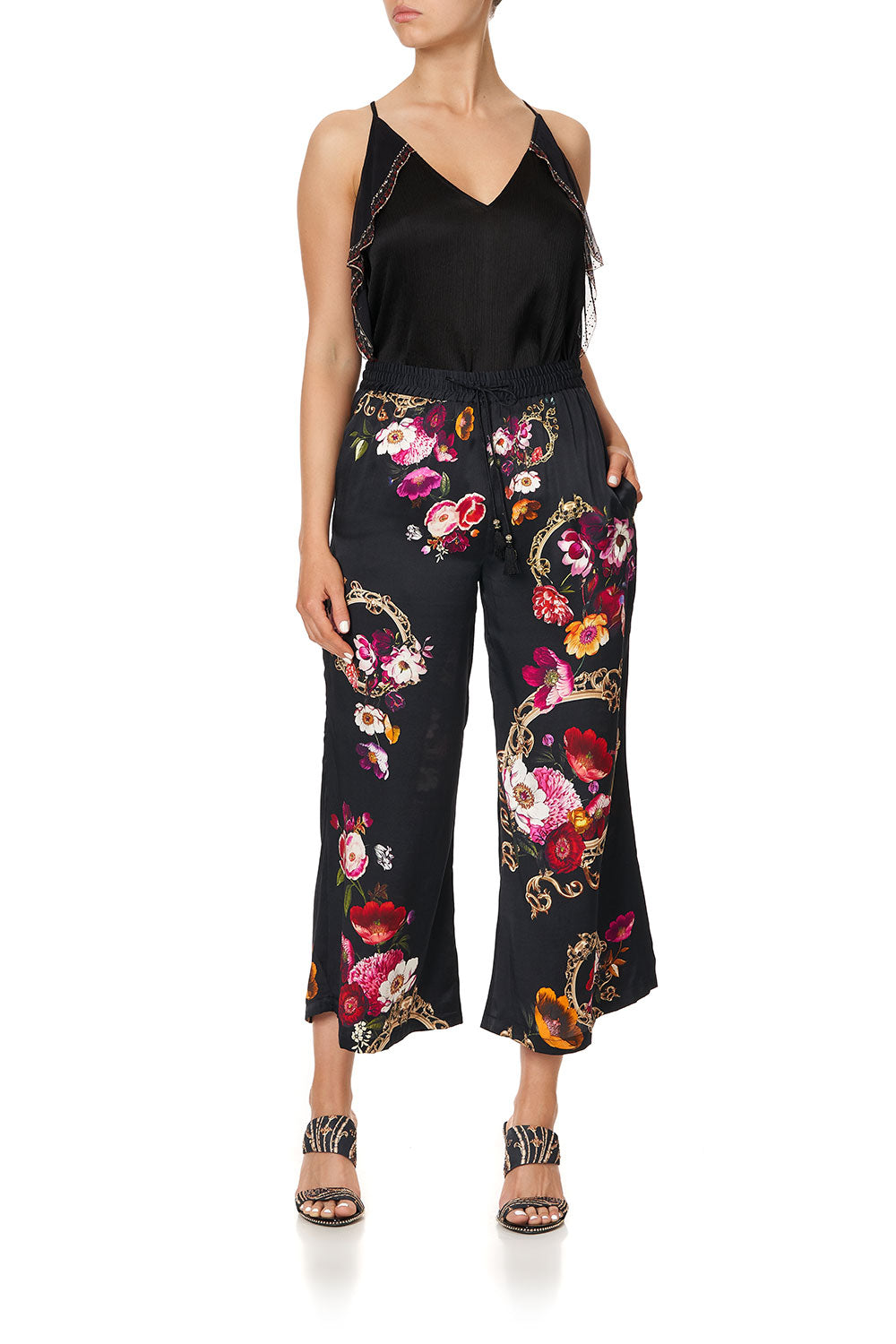 STRAP TOP WITH RUFFLE MIRROR MIRROR