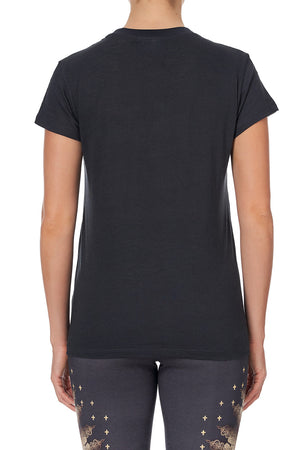 SLIM FIT ROUND NECK T-SHIRT THIS CHARMING WOMAN