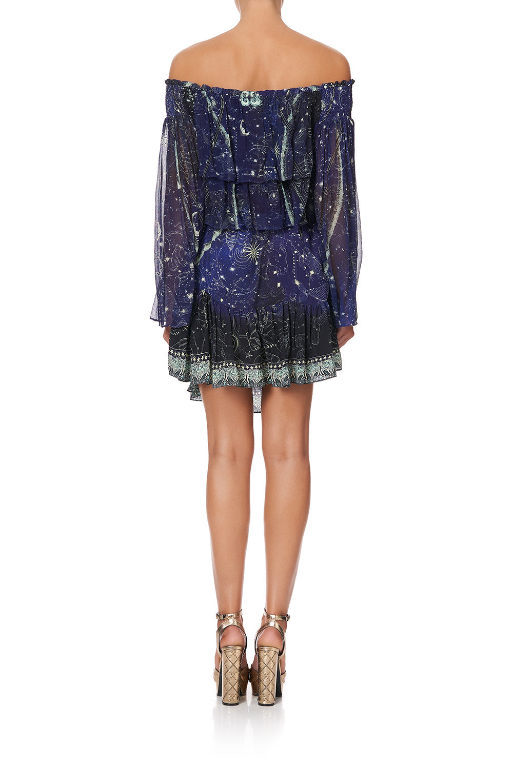 TIERED RUFFLE DRESS ITS A SIGN