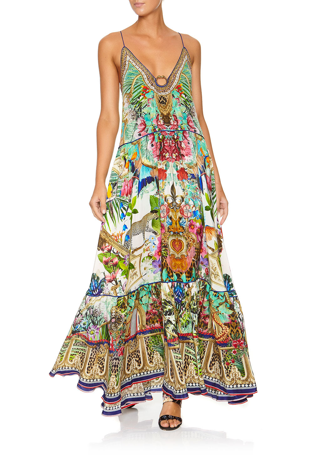 CAMILLA U-RING MAXI DRESS CHAMPAGNE COAST