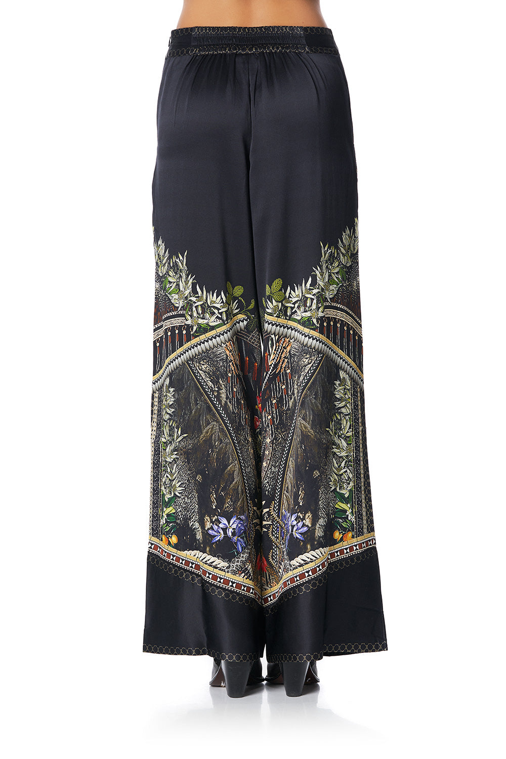 WIDE LEG PANT WITH SHAPED CUFF BOTANICAL CHRONICLES