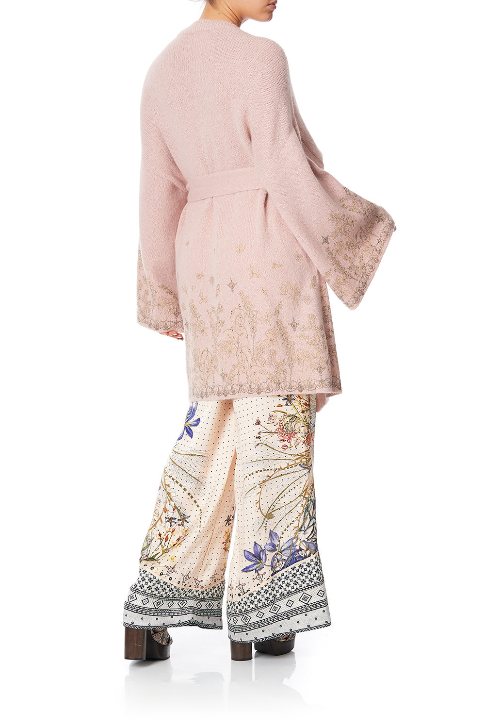 WRAP KNIT WITH KIMONO SLEEVE KINDRED SKIES