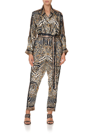 ZIP FRONT PANEL JUMPSUIT NIGHT WAITING FOR DAY – CAMILLA