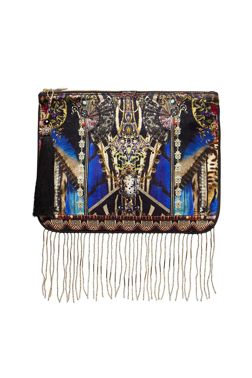 CAMILLA ZIP TOP CLUTCH STRONGER TOGETHER