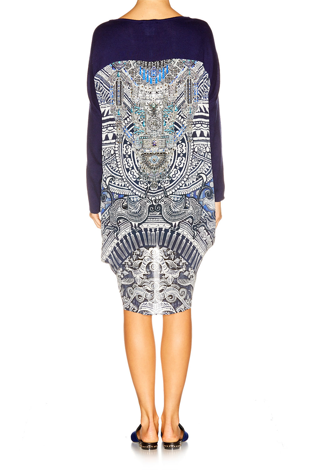 SMALL TOWN HERO LONG SLEEVE JUMPER W PRINT BACK