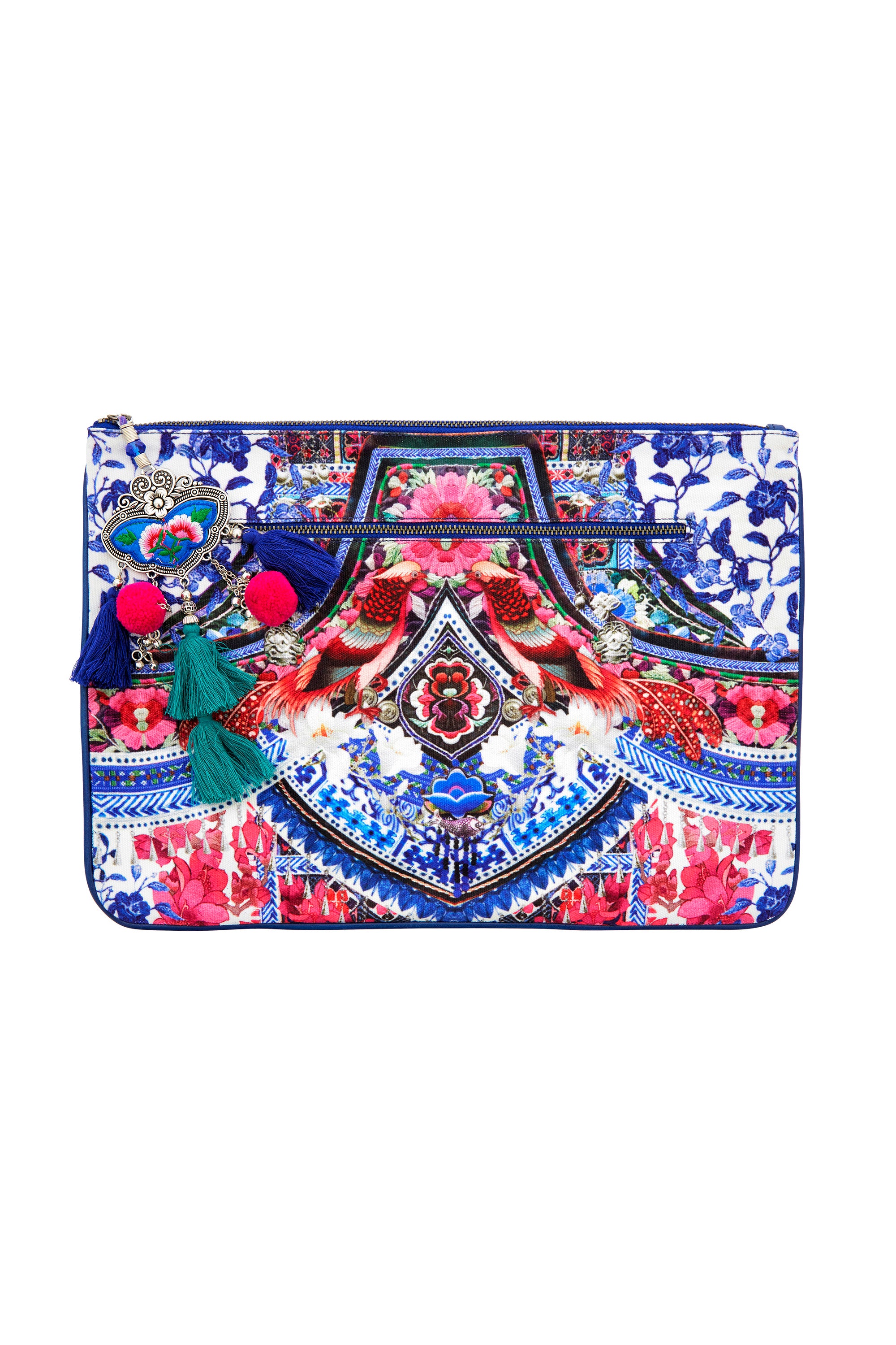 FROM KAILI WITH LOVE LARGE CANVAS CLUTCH