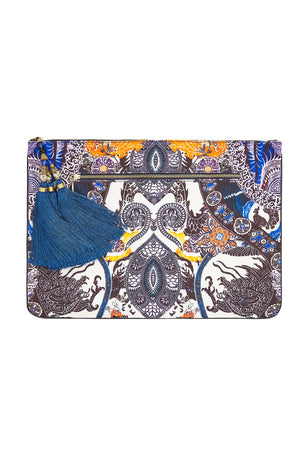 HEART OF HONG LARGE CANVAS CLUTCH