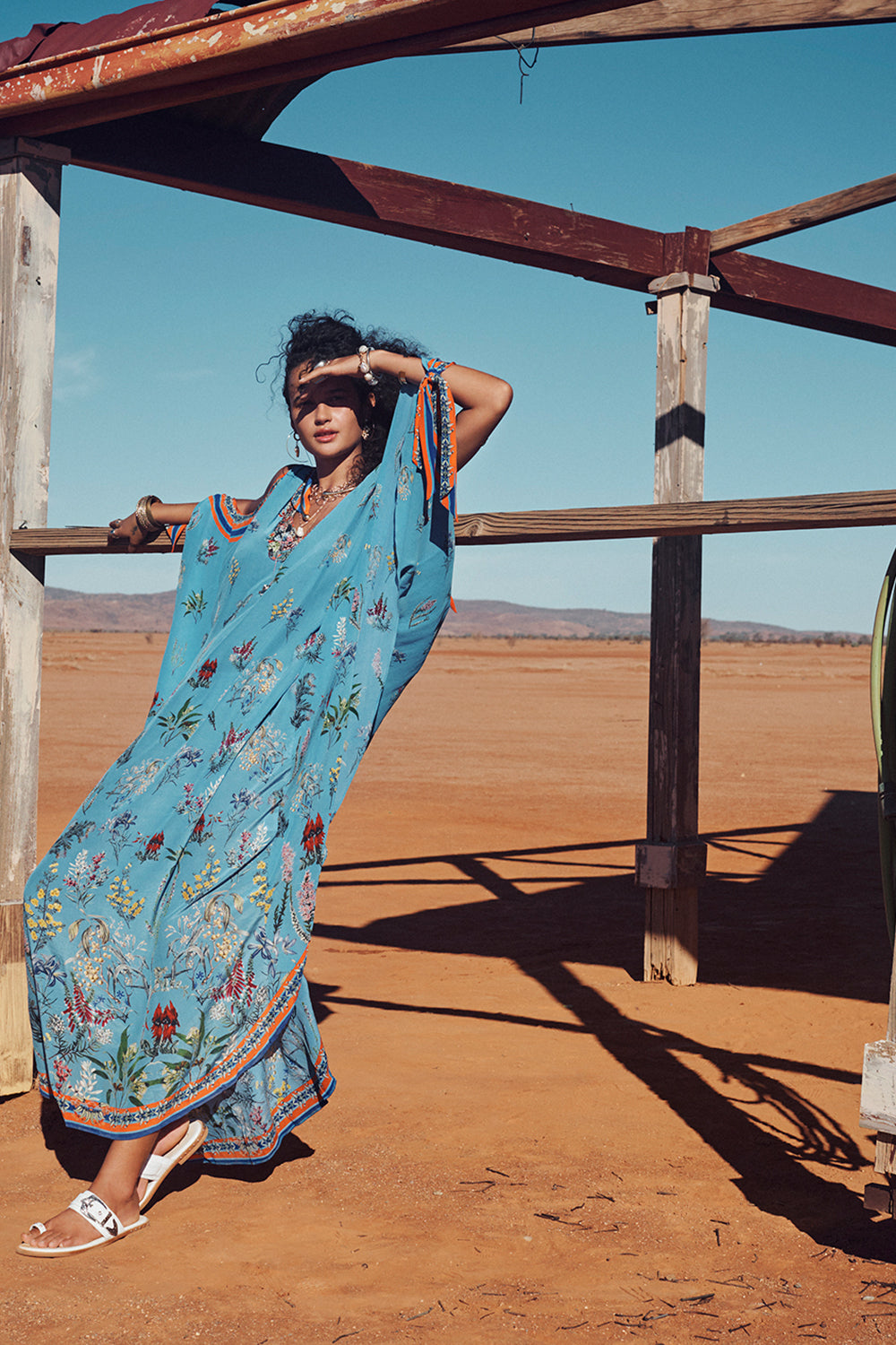 SCARF TIE KAFTAN SOUTHERN SPLENDOUR