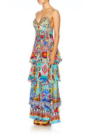 CLOSE TO MY HEART GATHERED TIERED DRESS