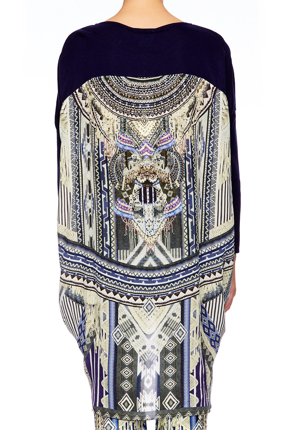 TIE THE KNOT LONG SLEEVE JUMPER W PRINT BACK