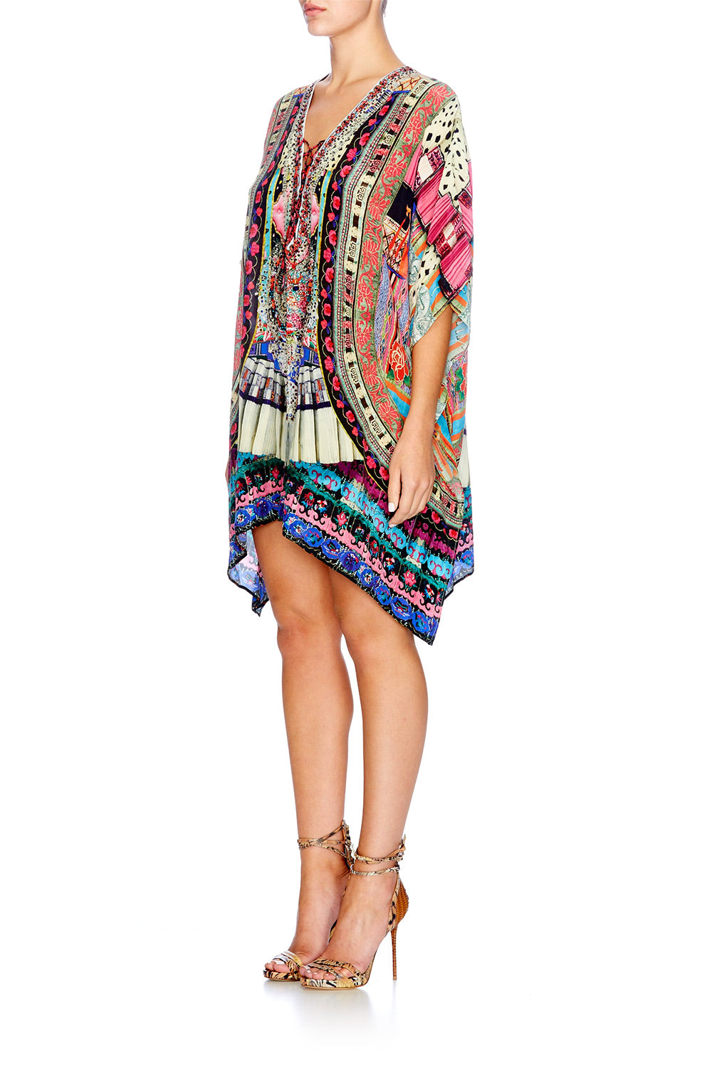 ABOUT A GIRL SHORT LACE UP KAFTAN