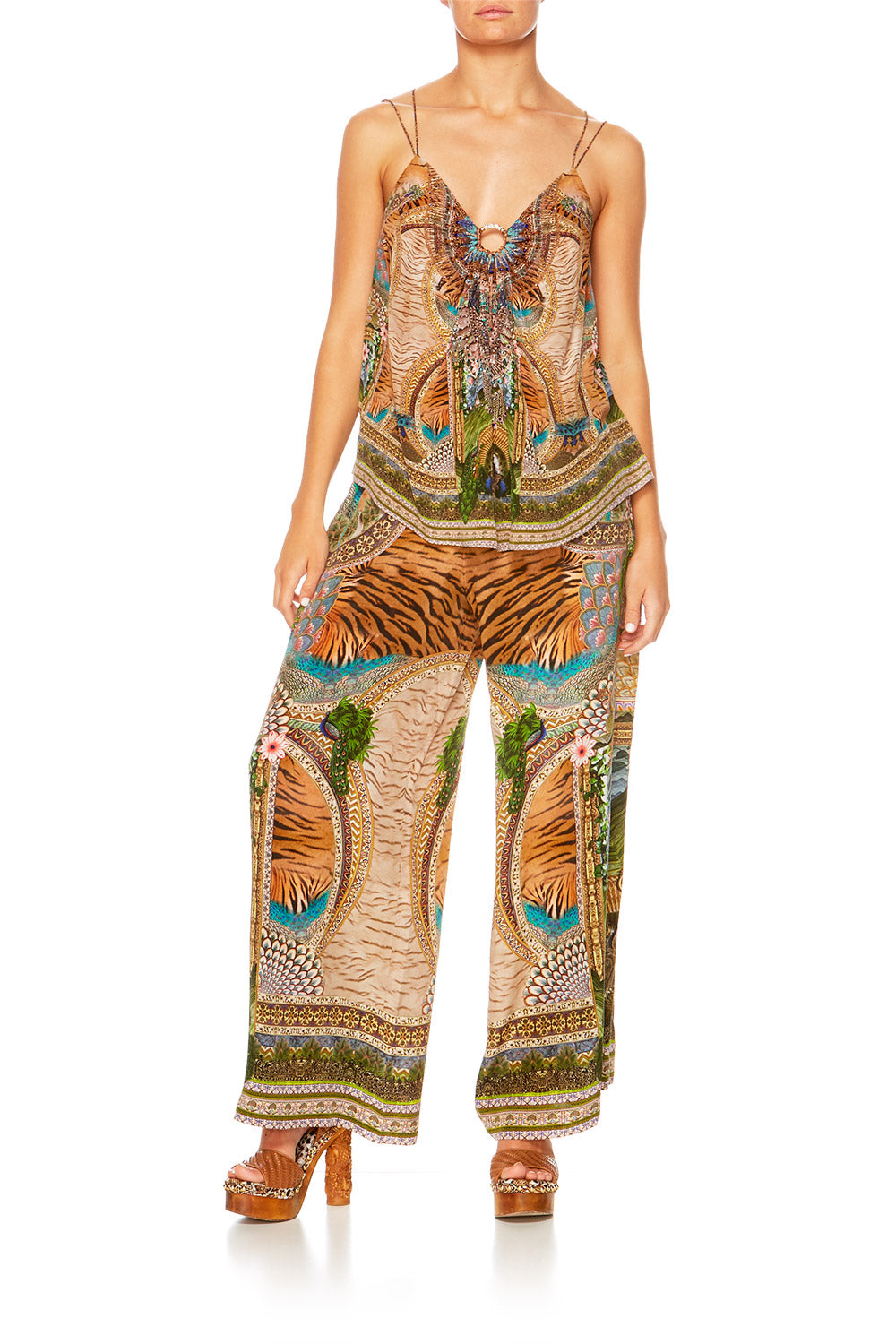 A WOMANS WISDOM LOUNGE TROUSER W TIE WAIST