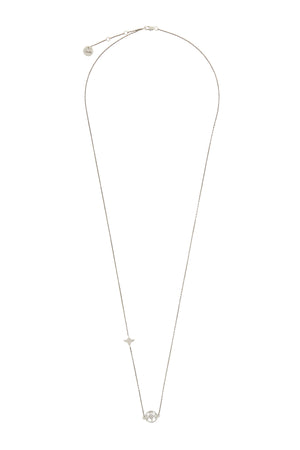 SILVER PLATED CUT OUT PENDANT NECKLACE