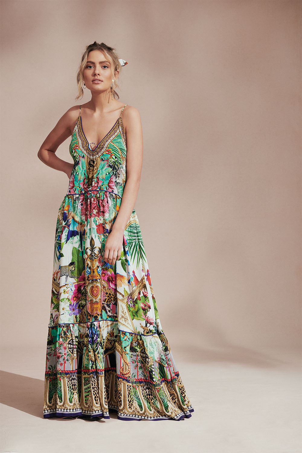 U-RING MAXI DRESS CHAMPAGNE COAST