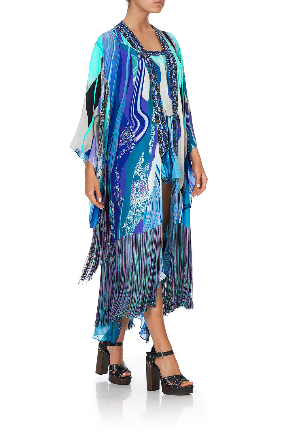 KIMONO WITH LONG UNDERLAYER WATEGOS WANDERLUST